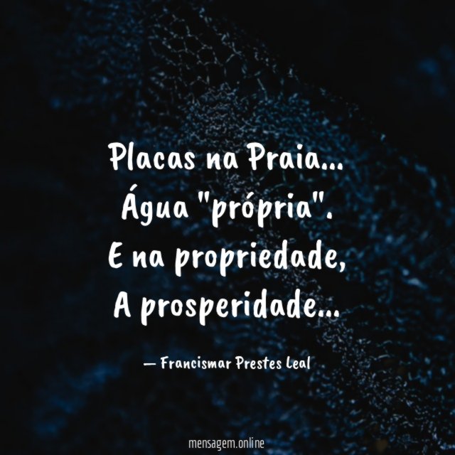 Placas na Praia…