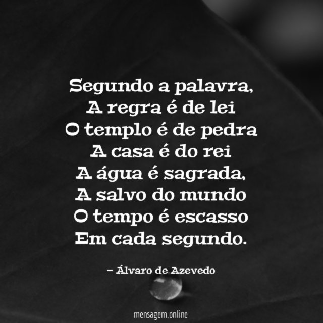 Segundo a palavra