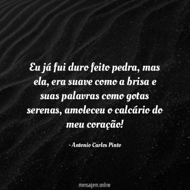 Eu já fui duro feito pedra