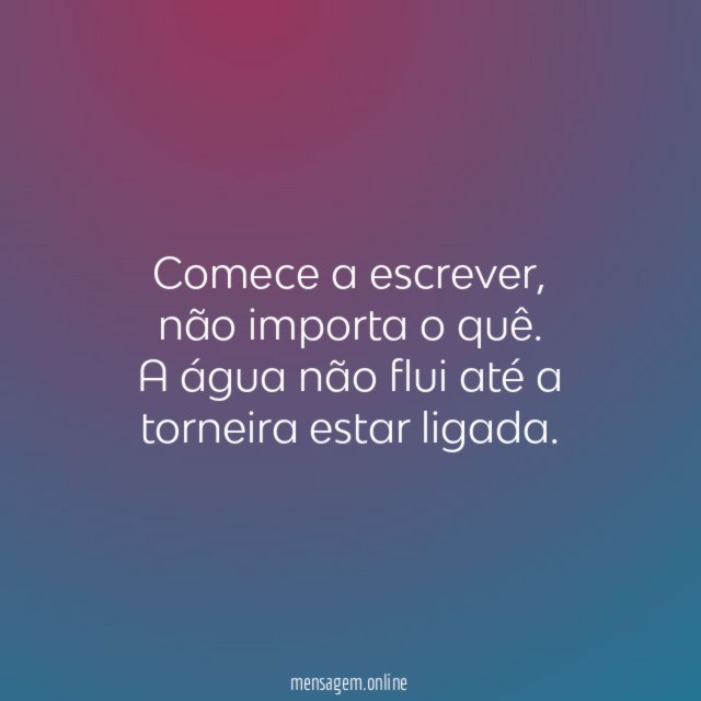 Comece a escrever