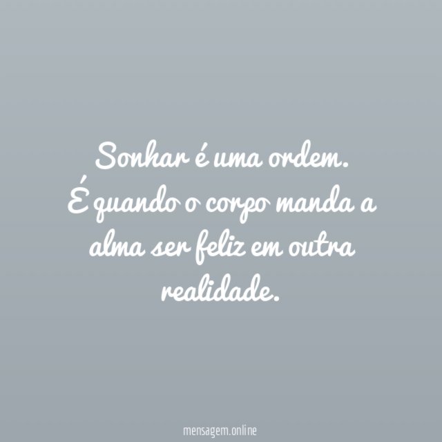 Ser feliz em outra realidade