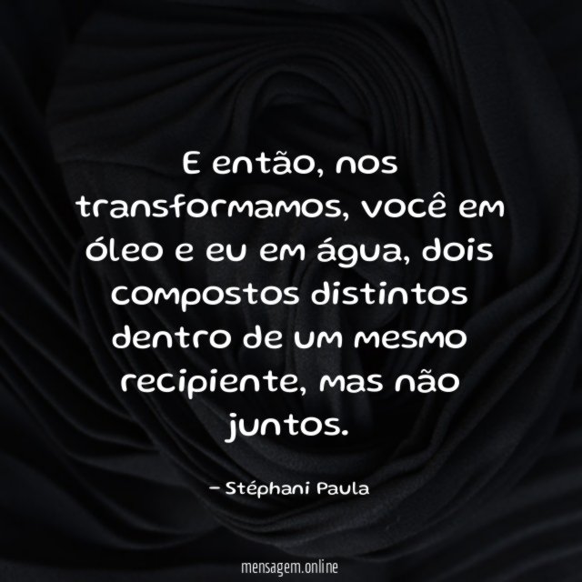 E então