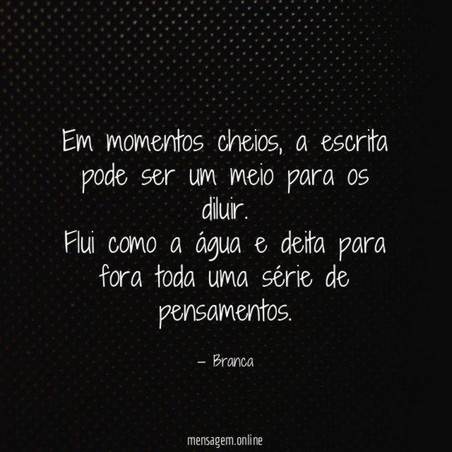 Em momentos cheios