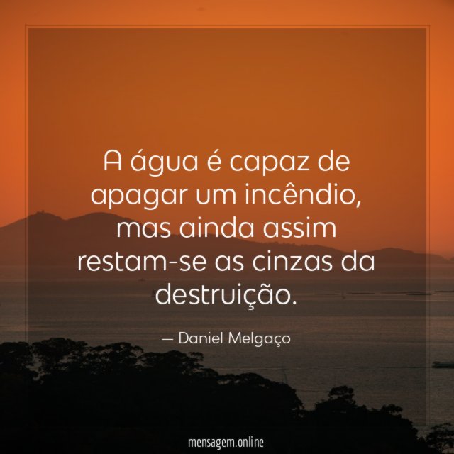 A água é capaz de apagar um incêndio