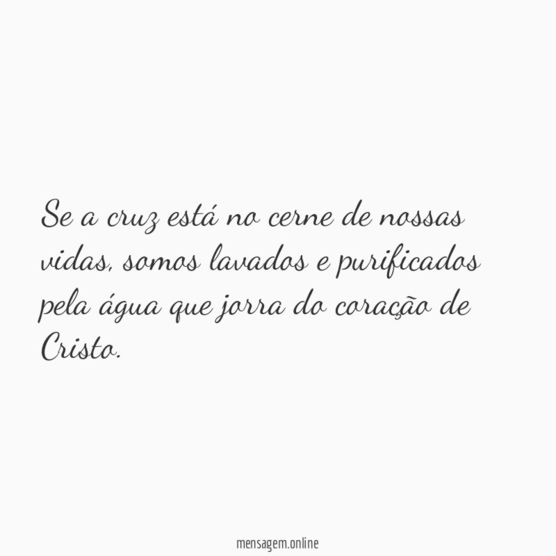 Se a cruz está no cerne de nossas vidas