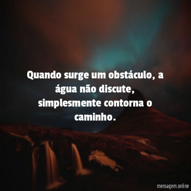 Quando surge um obstáculo