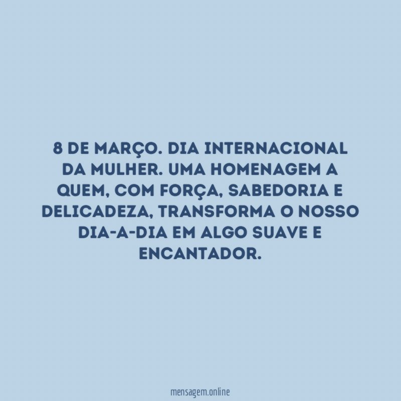 8 de março