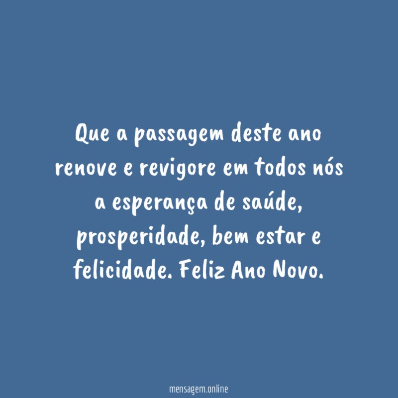 Feliz Ano Novo