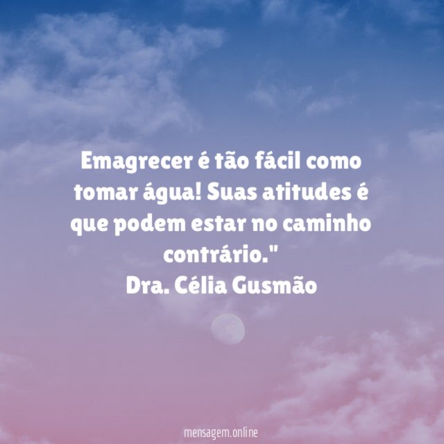 Emagrecer é tão fácil como tomar água