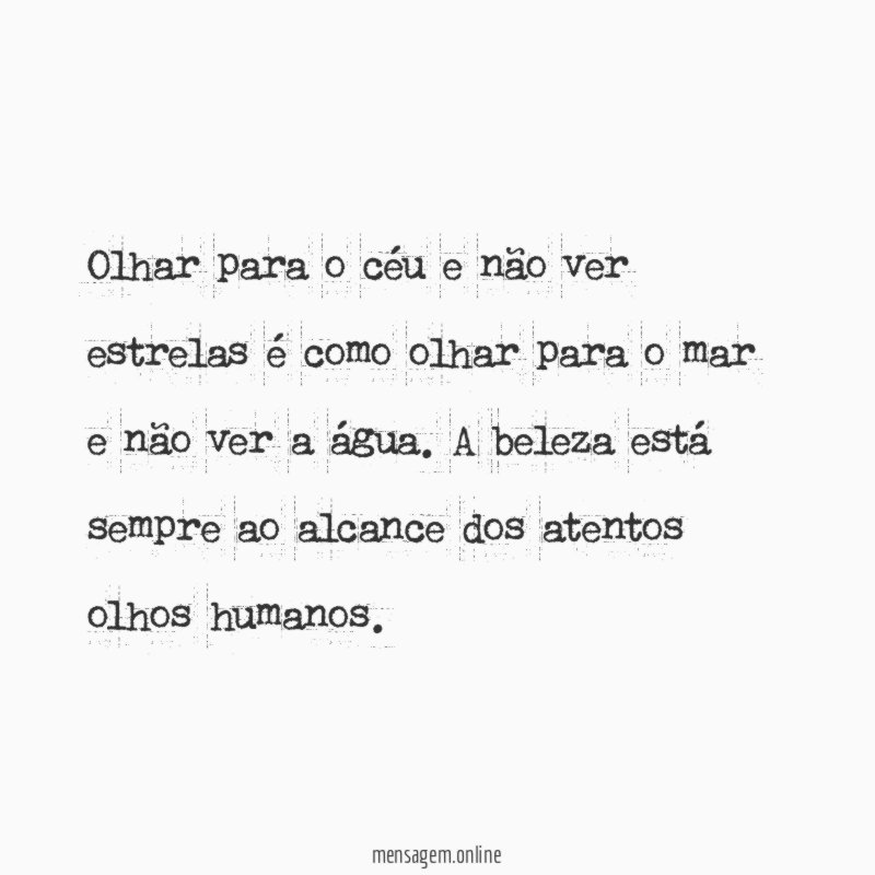 Olhar para o céu e não ver estrelas