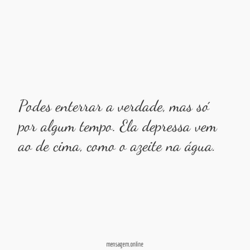 Podes enterrar a verdade
