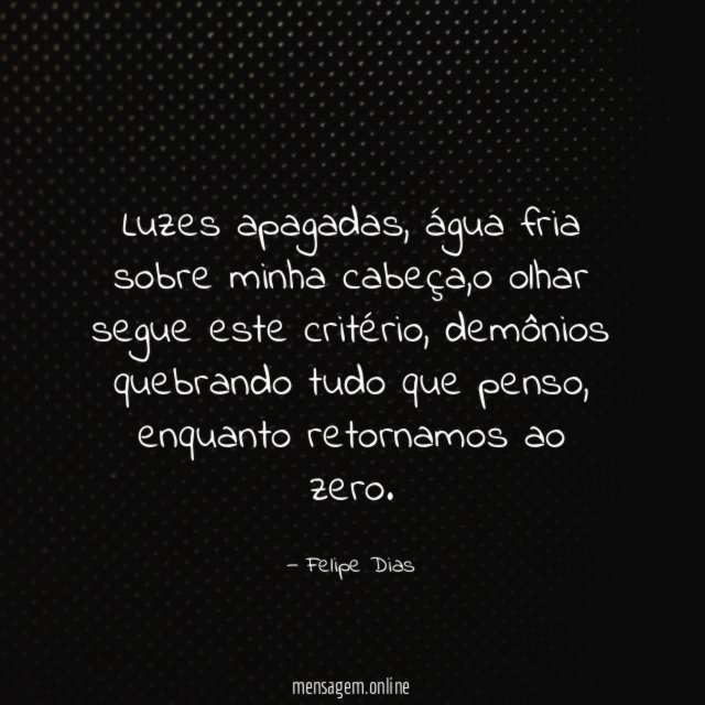 Luzes apagadas