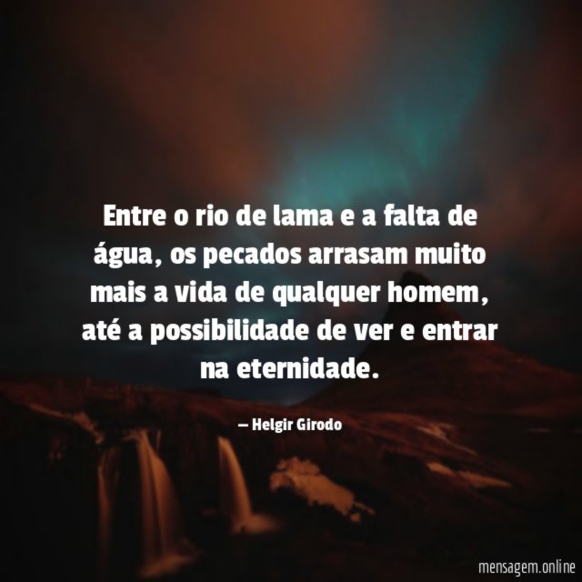 Entre o rio de lama e a falta de água