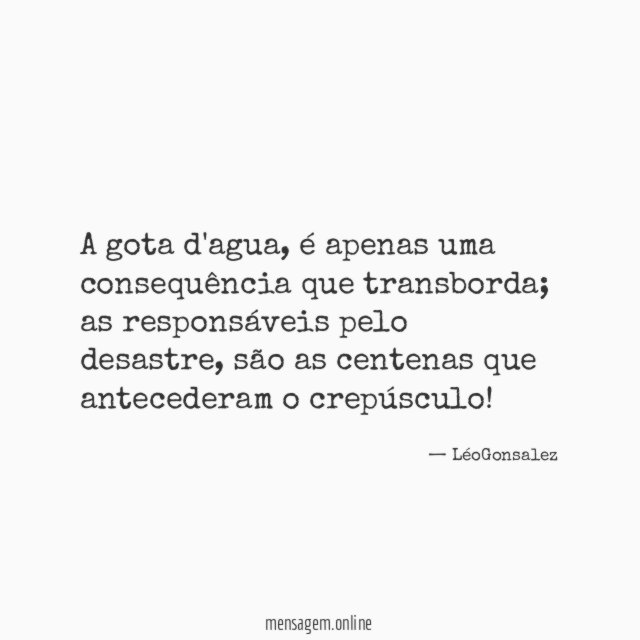A gota d'agua