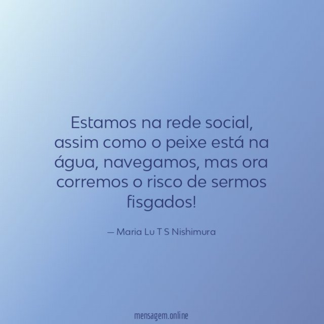 Estamos na rede social