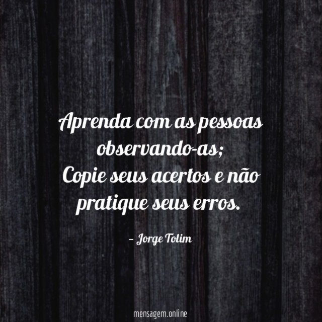 Aprenda com as pessoas observando-as