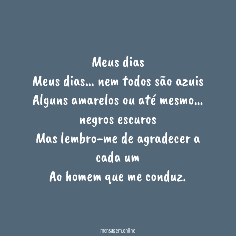 Meus dias Meus dias