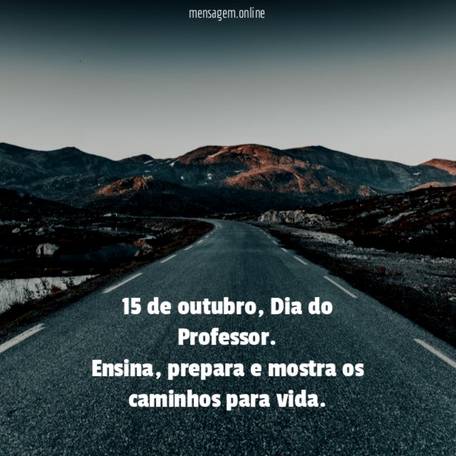 Parabéns Professor!
