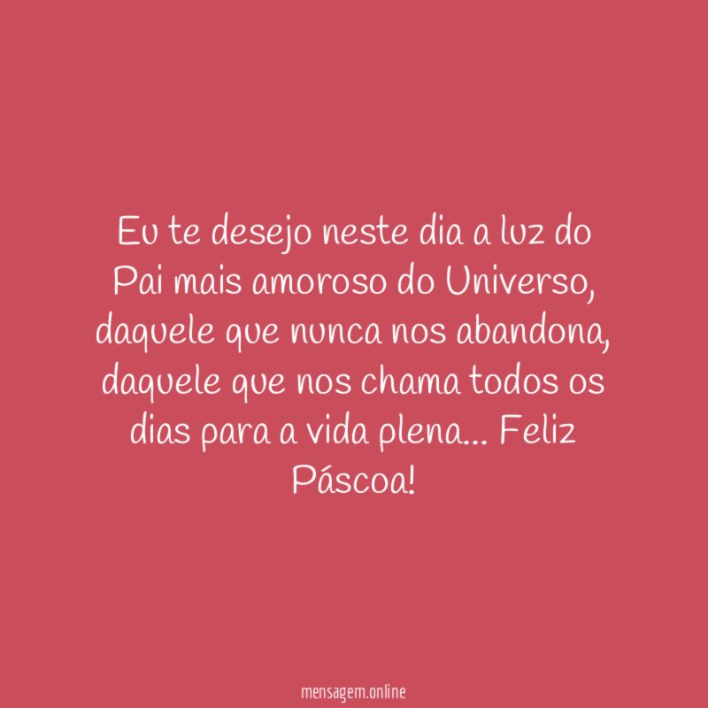 Feliz Páscoa!
