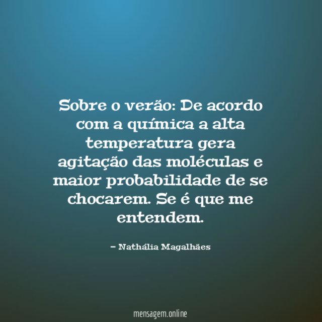 Sobre o verão
