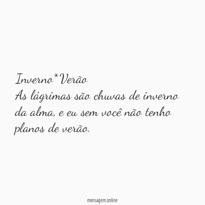 Inverno*Verão