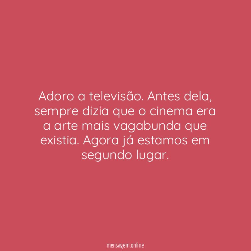 Adoro a televisão