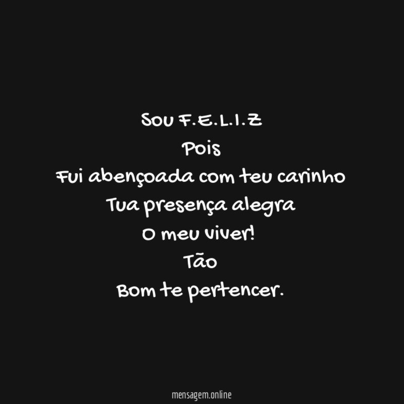 Sou F.E.L.I.Z