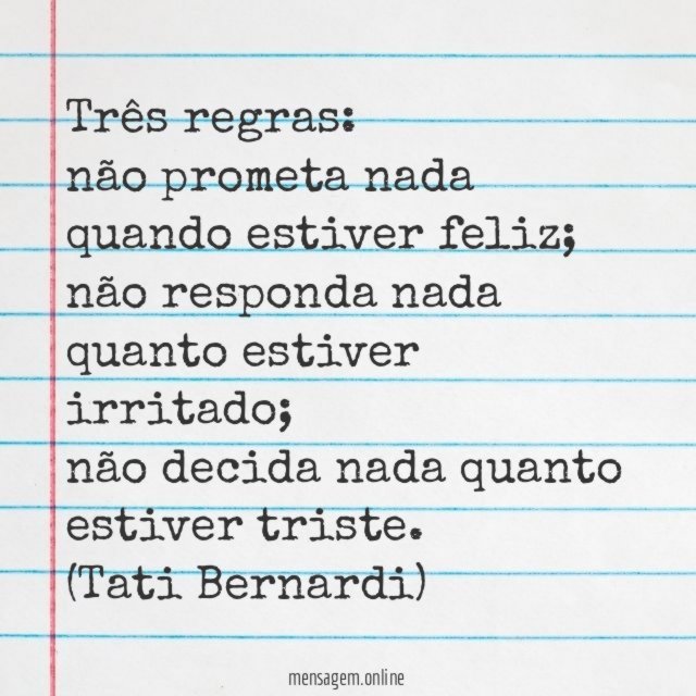 Três regras