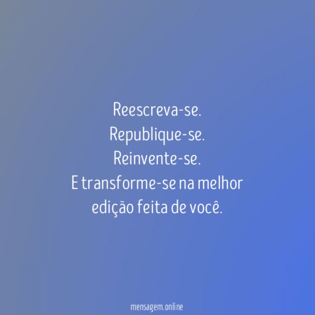 Sua melhor edição