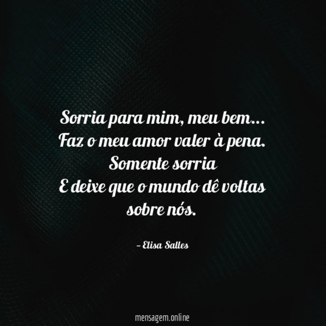 Sorria para mim