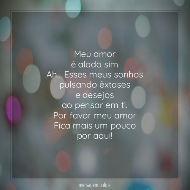 Meu amor é alado sim Ah