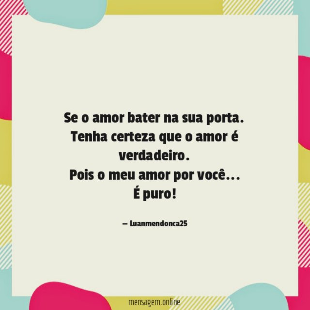 Se o amor bater na sua porta