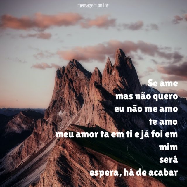 Se ame mas não quero eu não me amo te amo meu