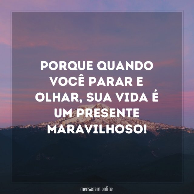 Presente maravilhoso