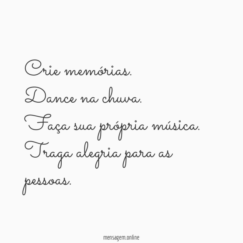 Seja feliz