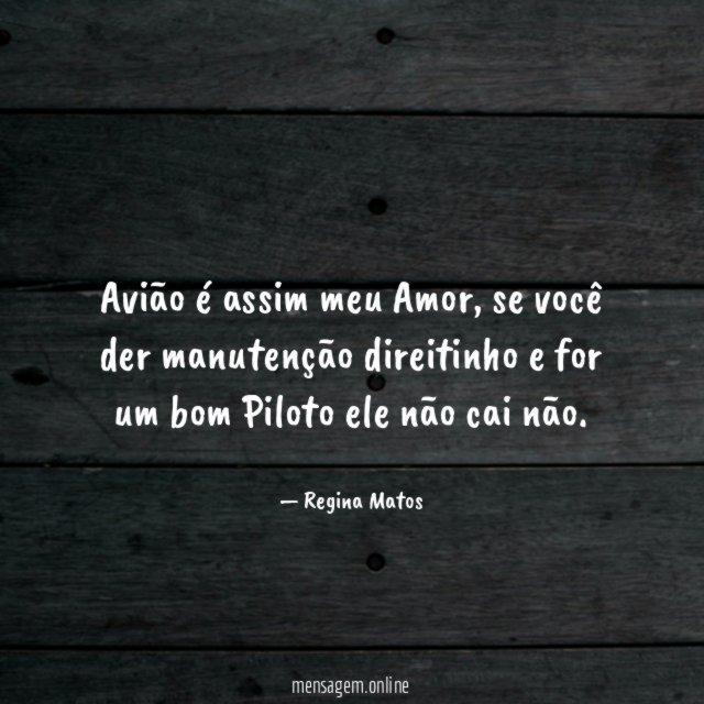 Avião é assim meu Amor