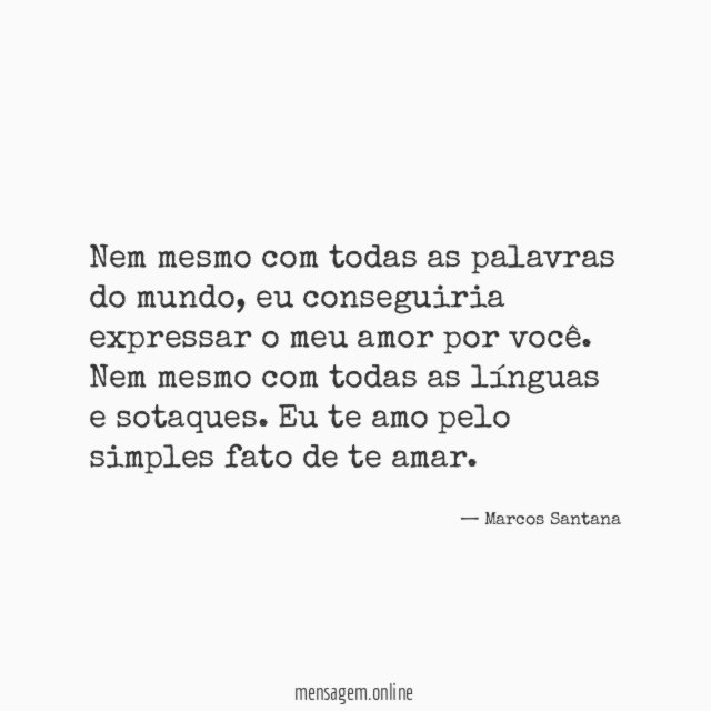 Nem mesmo com todas as palavras do mundo