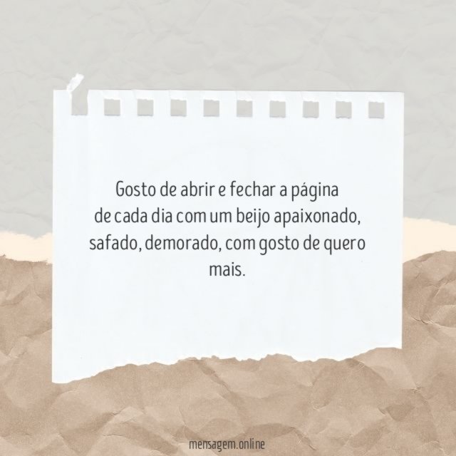 Gosto de abrir e fechar a página de cada