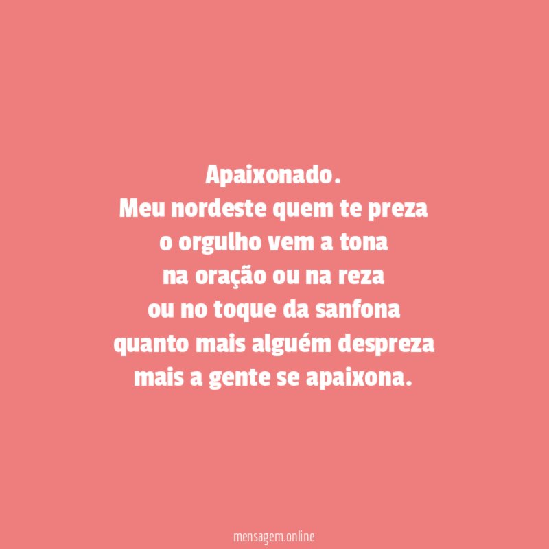 Apaixonado.