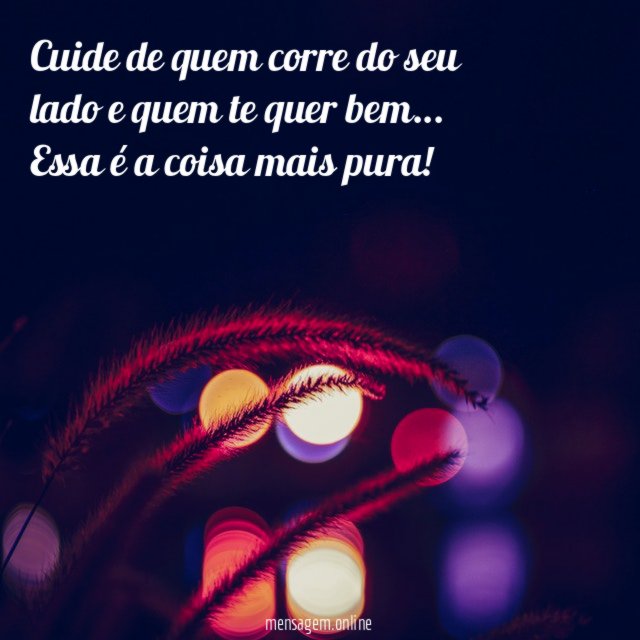Cuide de quem corre do seu lado