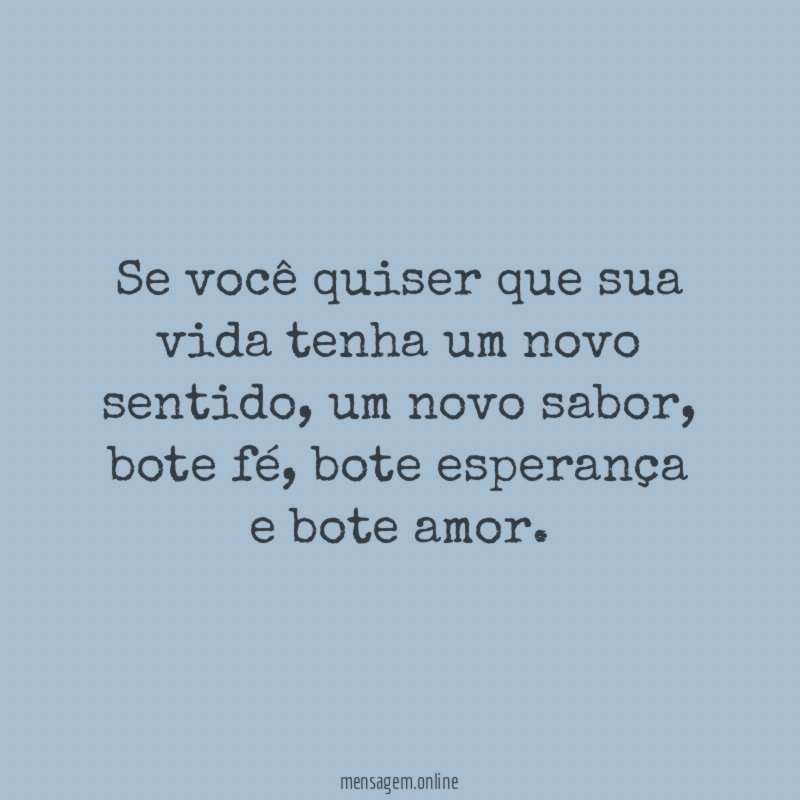 Novo sentido
