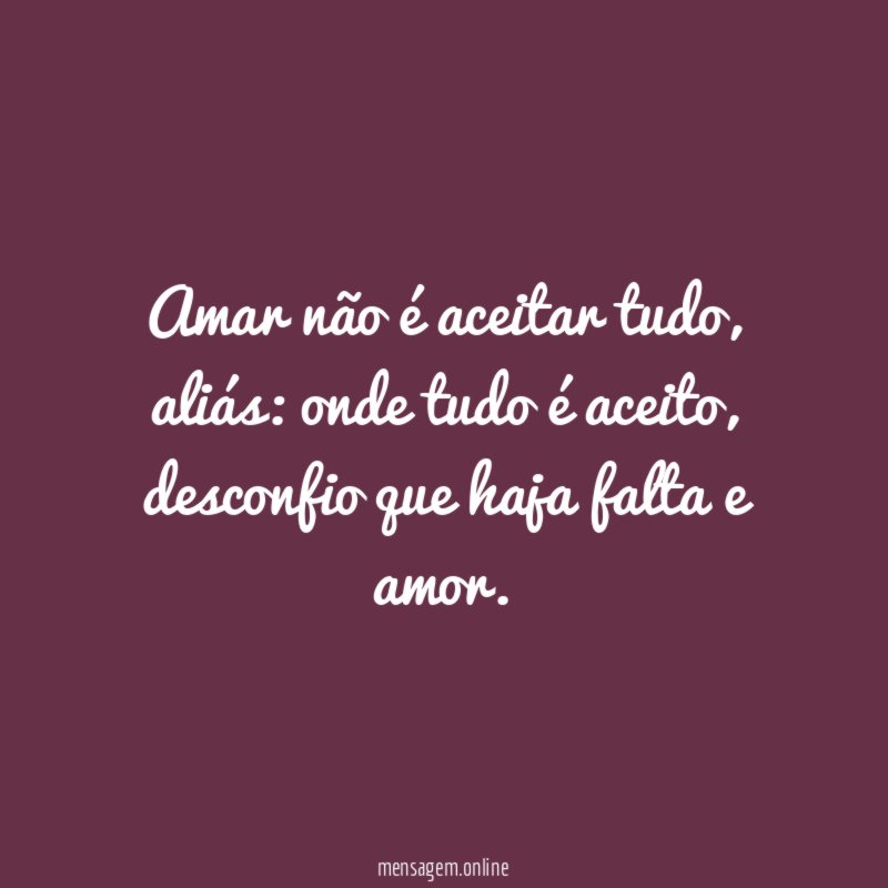 Falta de amor