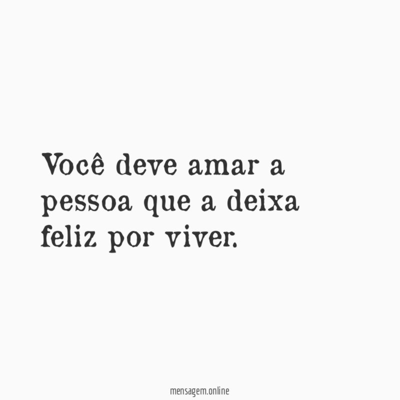 Você deve amar