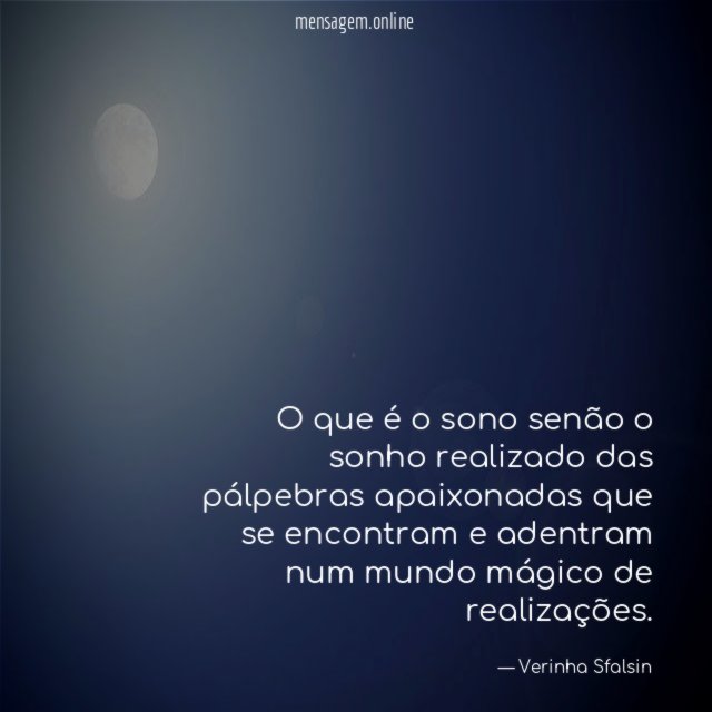 O que é o sono senão o sonho
