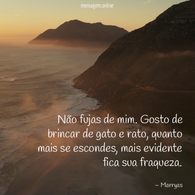 Não fujas de mim