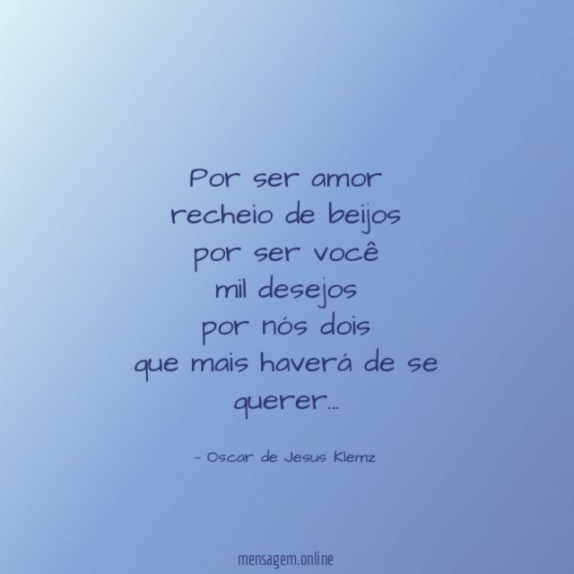 Por ser amor recheio de beijos por ser você mil