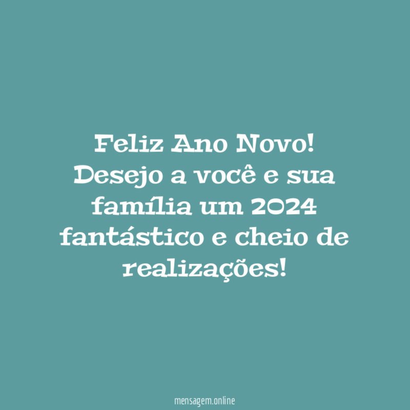 Feliz Ano Novo, amigo!