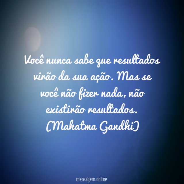 Você nunca sabe