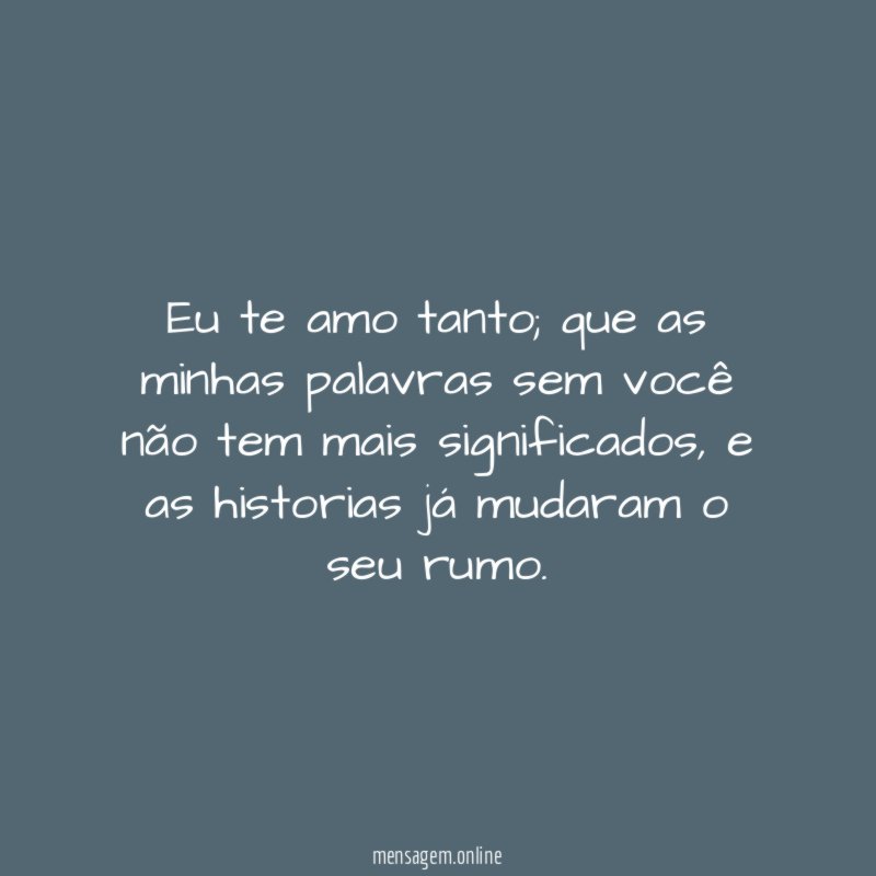 Eu te amo tanto