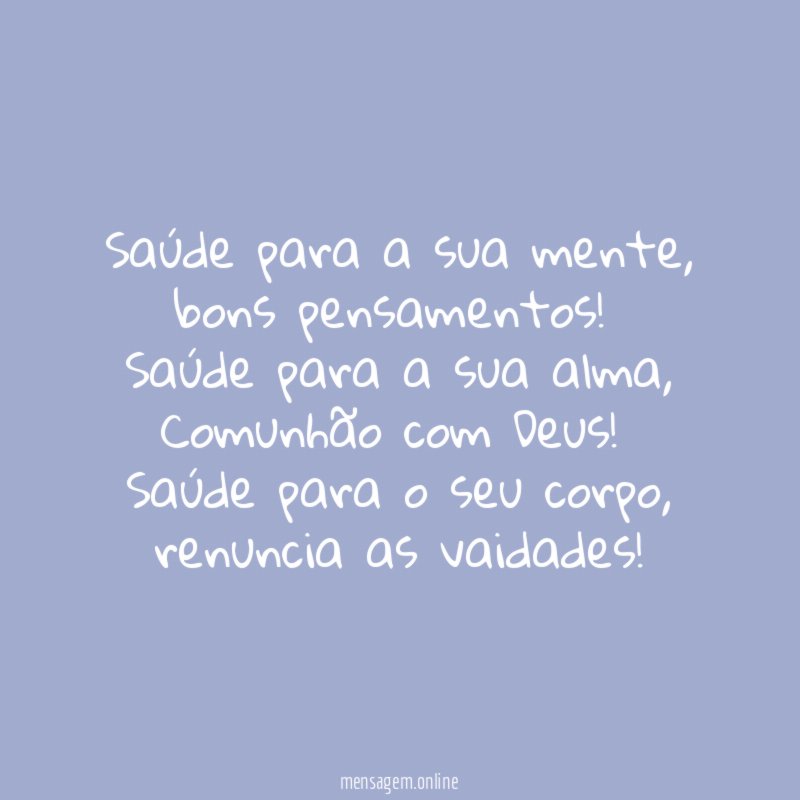 Saúde para a sua mente